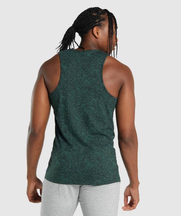 Panske Tielko Gymshark Critical 2.0 Tmavo Zelene | MF1086745